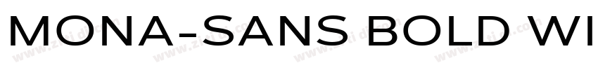 MONA-SANS BOLD WIDE字体转换